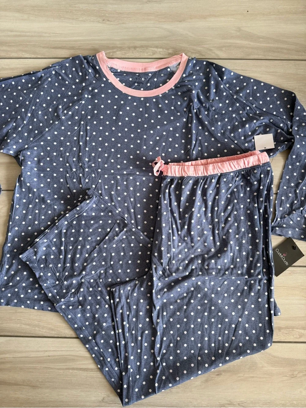 Cuddl Duds Matching Pajama and Lounge Set Blue XXL NWT